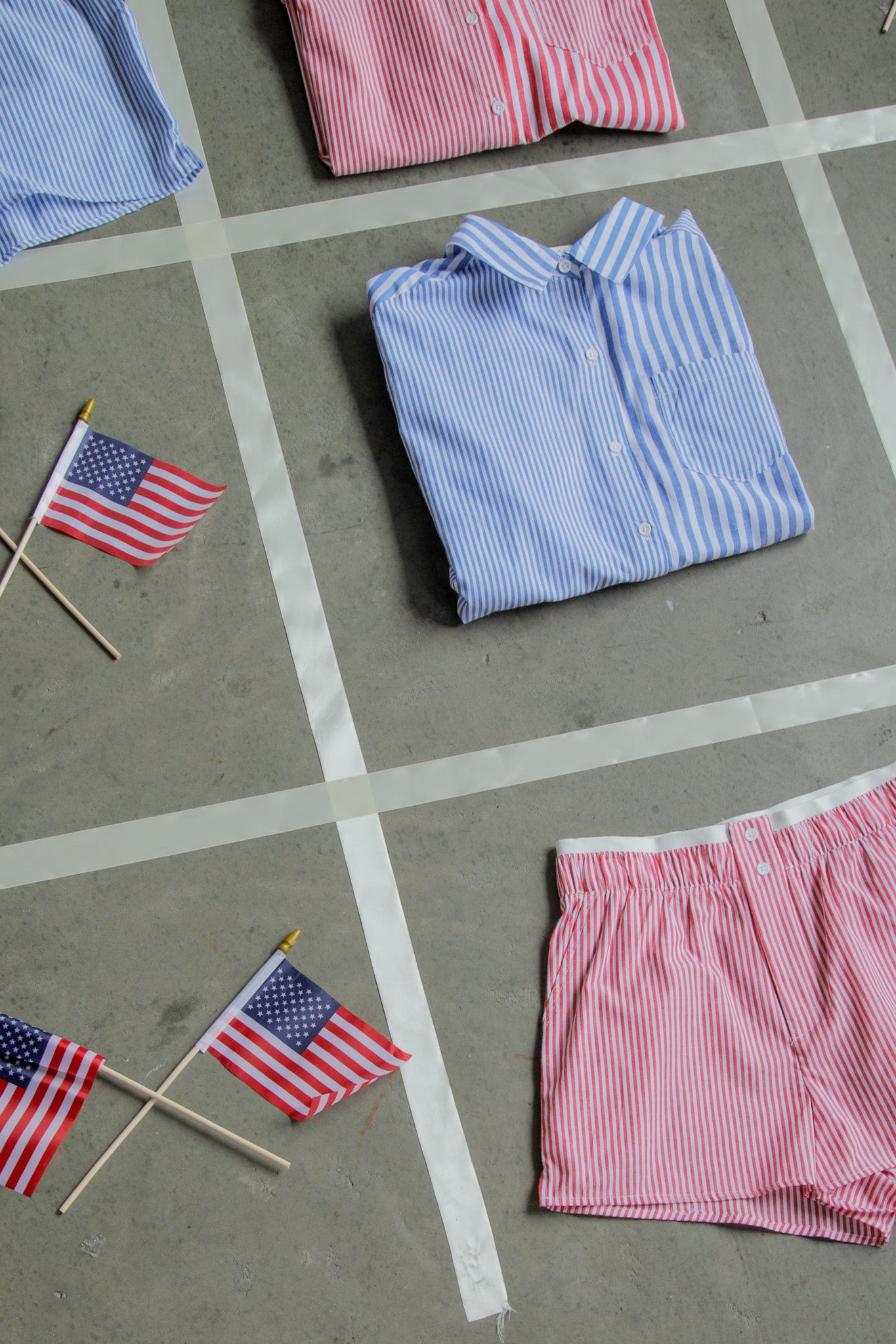 Emma Stripe Button Down Set