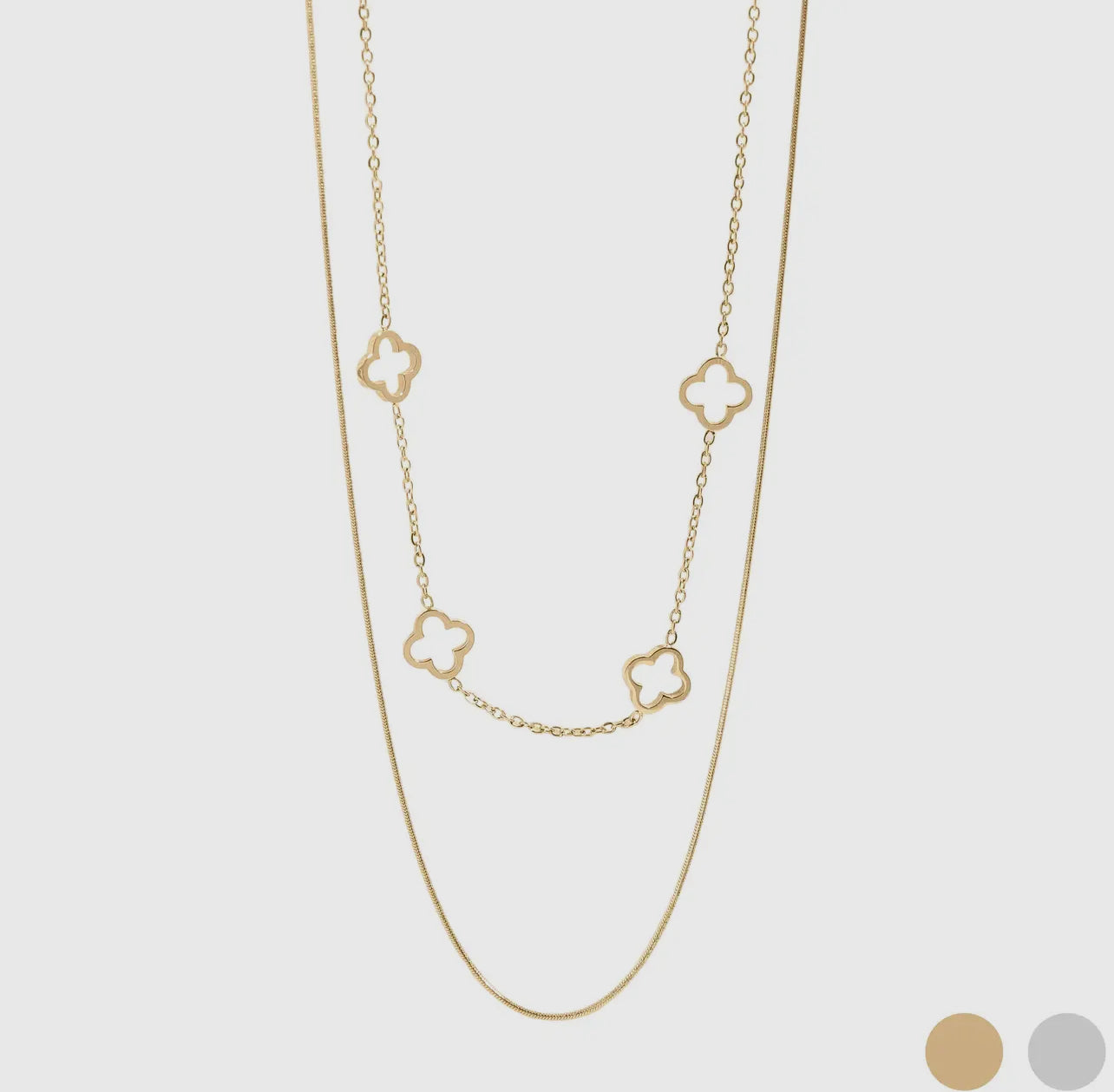 Clover Layered Necklake