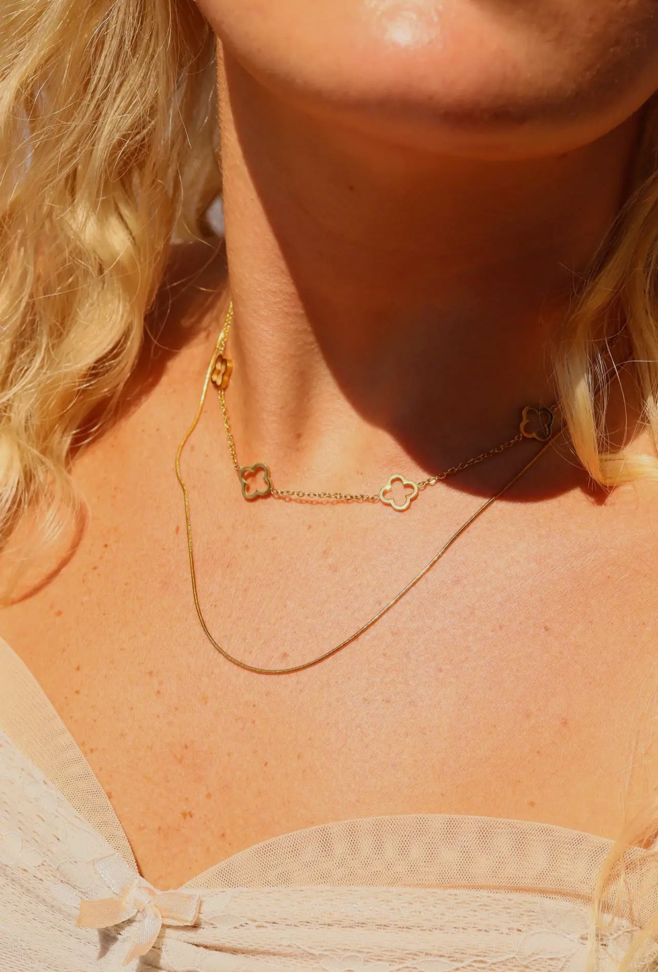 Clover Layered Necklake