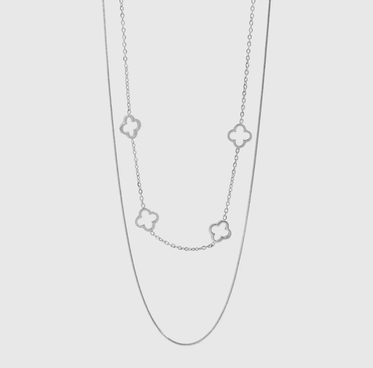 Clover Layered Necklake