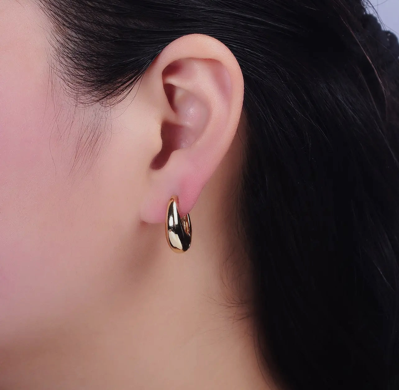 Gold Huggie Hoops