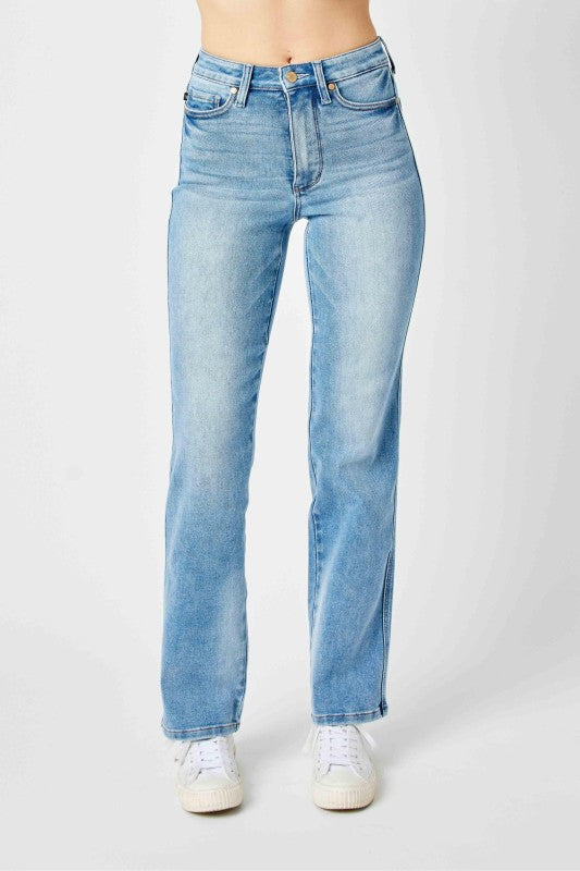 Judy Blue: Nicole Straight Tummy Control HW Jeans