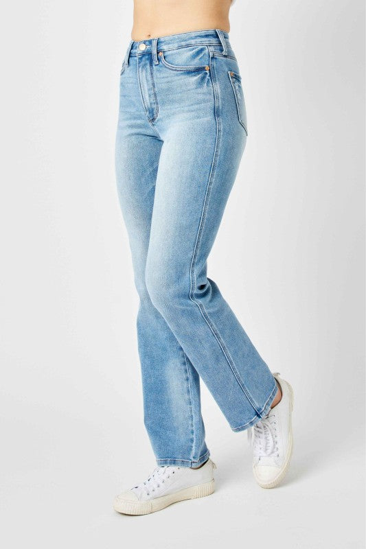 Judy Blue: Nicole Straight Tummy Control HW Jeans